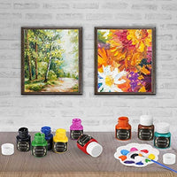 Pintura de cristal de 12 colores vibrantes para copas de vino, bombillas de luz, pintura de bricolaje (12 x 0.8 fl oz) - Arteztik
