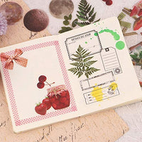 NogaMoga - Juego de 6 pegatinas decorativas con diseño de flores, diseño de plantas de la naturaleza, tamaño grande, pegatinas decorativas transparentes con forma especial para álbumes de recortes, arte, manualidades, diarios de balas - Arteztik
