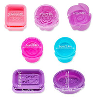 QumenEY 14 moldes de jabón de silicona antiadherentes, de grado alimentario, redondo, ovalado, suministros para hacer jabón hecho en casa, magdalenas, magdalenas, molde para hornear (colores mezclados) - Arteztik
