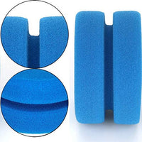 3 paquetes de esponja aplicadora de pintura, 3 pulgadas, multifuncional, forma redonda de doble cara para encerar y limpiar el coche de arte y manualidades de cerámica (azul) - Arteztik
