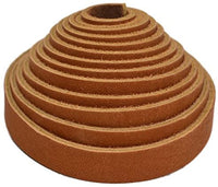 Correas de piel TOFL para artesanías, 4 onzas 1/6" de grosor, 1/2" de ancho y 72" de largo - Arteztik
