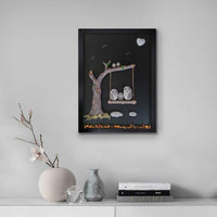 Kit de pintura enmarcada de arte de roca, kits de manualidades para adultos mujeres y niños, decoración de pared de roca 3D 17.7 x 12.9 pulgadas, castillo de bingo - Arteztik
