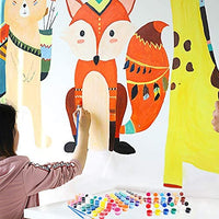 Juego de 50 pinceles de pintura, mango de plástico corto, cepillos de pelo de nailon para pintura acrílica, acuarela, arte, para niño, artista, estudiante, principiante, Mix(25plana +25round#1) - Arteztik

