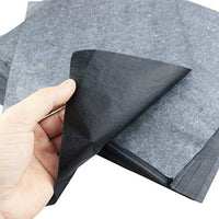 Neworkg 150 hojas de papel de transferencia de carbono de 9 x 13 pulgadas, papel de localización para madera, papel, lona y manualidades (negro) - Arteztik
