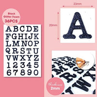 Besecraft - Pegatinas para cartas, gruesas, letras de papel de aluminio, pegatinas de letras de espuma, para álbumes de recortes, letras más gruesas, pegatinas de cartulina, 3 paquetes surtidos de 3 dimensiones - Arteztik
