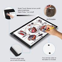 Tablero de luz LED A3 blanco ultrafino USB LED regulable para dibujar arte o dibujar - Arteztik
