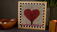 Kit de arte mosaico de bricolaje cuadrado, 7.9x7.9 in, pescado - Arteztik
