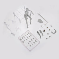Aslion 2 piezas 2.0 figura de acción masculina femenina modelo para SHF Body Kun Doll PVC Body-Chan DX Set (macho y hembra) - Arteztik
