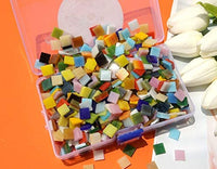 Lanyani 1050 piezas de azulejos de mosaico de vidrio de formas mixtas para manualidades, piezas de vidrieras coloridas para proyectos de mosaico - Arteztik
