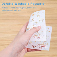 Koogel 7 plantillas de Navidad, incluye 3 plantillas de invierno y 4 plantillas de vacaciones, plantilla de plástico para planificador, diario, tarjeta, bricolaje, dibujo, pintura, proyectos de manualidades - Arteztik
