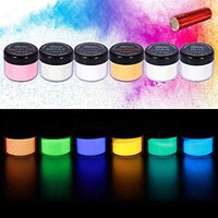 SEISSO - Polvo de pigmento oscuro con lámpara UV luminoso de noche en polvo no tóxico, seguridad 12 colores 0.7 fl oz resina epoxi colorantes pigmentos para bricolaje lima, pintura acrílica, arte de uñas, pintura, manualidades - Arteztik
