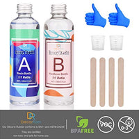 Kit de resina epoxi de 8.1 fl oz de resina epoxi transparente para fundición y recubrimiento, fácil mezcla 1:1 relación transparente 2 partes resina para mesa, joyería, vaso, pintura y decoración de manualidades - Arteztik
