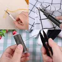 Kit de reparación de tapicería de piel con punzón de costura, rasqueta de costura, agujas de costura de mano de cuero, hilo de costura, kit de herramientas de artesanía de cuero para principiantes y profesionales artesanía de cuero - Arteztik
