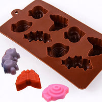 STARUBY Moldes de silicona antiadherentes para chocolate, moldes de jabón, moldes de silicona para hornear kit de fabricación, juego de 3 temas forestales con diferentes formas animales, encantador y divertido para niños - Arteztik
