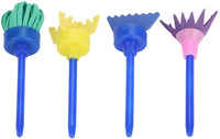 Juego de 26 pinceles de pintura de esponja para niños para arte y manualidades, pinceles de pintura, pinceles de esponja, juego de dibujo de juguetes para niños - Arteztik
