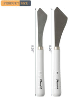 2 cuchillos de pintura, dos cuchillos de paleta, herramientas de arte delgadas y flexibles para pintura al óleo, mezcla acrílica, etc. - Arteztik
