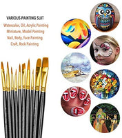 Atool 50 - Pinceles de pintura, Negro Galaxy, 50pcs - Arteztik
