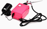HUBEST - Kit de compresor de aerógrafo multiusos con 3 aerógrafos de 0.012 in, 0.014 in, 0.031 in, acoplador rápido, manguera de aire, soporte - Arteztik
