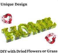 Thanksky - Moldes de resina de cristal, diseño único con letras de cristal, para decoración de interiores, decoración del hogar, arte de pared, para colgar en la pared (mezcla) - Arteztik
