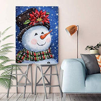SUNKOO - Kit de pintura de diamante de Navidad para adultos, pintura de perforación completa con diamantes de imitación, decoración de pared para el hogar, feliz año nuevo, 12.0 x 16.0 in - Arteztik
