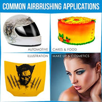 Master Airbrush Model G22 - Juego de aerógrafo multiusos de doble acción con punta de 0.012 in y 1/3 onzas Fluid Cup - Kit versátil y fácil de usar - Spray Auto Graphics, Art, Crafts, Tattoos, Cake - Arteztik

