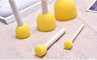 Micent - Juego de 20 esponjas redondas de tamaño surtido, juego de brochas para niños, herramientas de pintura de esponja, para pintar - Arteztik
