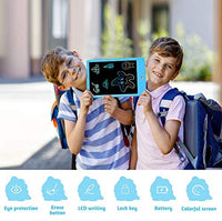 KOKODI - Tableta de escritura LCD de 8,5 pulgadas de color Doodle Board Dibujo Tablet, bloc de dibujo electrónico con función de bloqueo, juguetes educativos y de aprendizaje para niñas de 3, 4, 5 y 6 años (azul) - Arteztik
