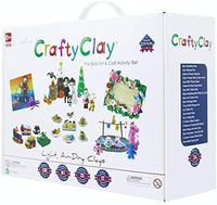 Crafty - Kit de modelado seco al aire para niños, arcilla de varios colores, 27 herramientas de moldeo y accesorios, no grasoso y autosecado, juego de arte completo para niños con 120 proyectos - Arteztik
