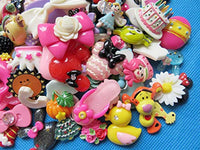YYCRAFT lote a granel 100 piezas de resina para decoración de manualidades, álbumes de recortes, amuletos, bricolaje, lazos para el pelo, mezcla de centro - Arteztik
