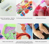 SuperDecor 5D Kit de pintura de diamante para adultos, perforación completa, bordado de diamantes, kit de pintura por número para decoración de pared del hogar, punto de baile con guitarra azul - Arteztik
