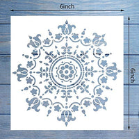 Juego de 56 plantillas de mandala para pintar y dibujar en madera de roca - Arteztik
