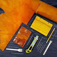 4 piezas de acero blanco 0.118 in 1/2/4/6 dientes DIY cordones costura cincel cuero artesanía con 9 piezas de ojo grande aguja de costura de cuero para proyectos de cuero puncher - Arteztik
