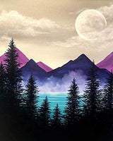 ACANDYL Pintura por número Montañas DIY Pintura acrílica por número Kit para niños, adultos, estudiantes, principiantes, pintura en lienzo, por números, pintura artística para decoración de montañas, 16.0 x 20.0 in - Arteztik
