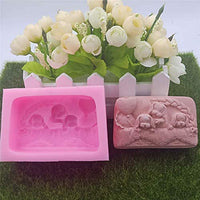 Moldes de silicona 3D para jabón de perro, moldes para velas de chocolate, pasteles, fondant, pasteles, perros, moldes - Arteztik
