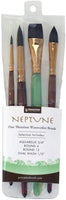 Princeton Artist Brush Neptune, pinceles para acuarelas, serie 4750, pelo de ardilla sintético - Arteztik
