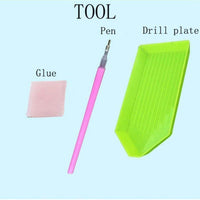 BYAMD - Kit de pintura de diamante 5d para adultos y niños, calaveras con taladro completo para decoración de la pared del hogar - Arteztik
