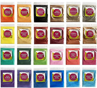 Pigmento en polvo MICA – Tinte de resina epoxi, fabricación de jabón, color de limo y bomba de baño, grado cosmético para brillo de labios y maquillaje – 24 colores de Craftwource - Arteztik
