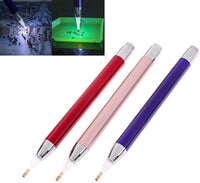 Juego de 3 herramientas de pintura de diamante 5D con luz, herramientas de pintura de diamante para manualidades, costura, accesorios de punto de cruz. - Arteztik
