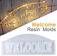 Thanksky - Moldes de resina de cristal, diseño único con letras de cristal, para decoración de interiores, decoración del hogar, arte de pared, para colgar en la pared (mezcla) - Arteztik
