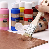 Artecho - Juego de pintura acrílica para arte, 18 colores, 2.0 fl oz, suministros básicos de pintura acrílica para madera, tela, manualidades, lienzo, cuero y piedra - Arteztik
