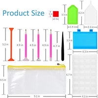 Herramientas de pintura de diamante INFELING 20 piezas 5D kits de accesorios de pintura de diamante con 28 ranuras caja de bordado de diamante para bricolaje arte arte arte arte arte arte arte - Arteztik
