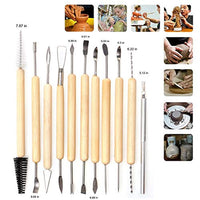 Juego de herramientas de cerámica LAMPTOP de 61 piezas, arcilla polimérica, herramientas de cerámica, juego de herramientas de limpieza de arcilla para esculpir cerámica para alfareros, principiantes, profesionales, artesanía - Arteztik
