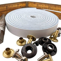 Correas de piel TOFL para artesanías, 4 onzas 1/6" de grosor, 1/2" de ancho y 72" de largo - Arteztik
