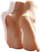 Maniquí de silicona para pies, talla de la vida, modelo de exhibición de piernas femeninas para dibujo, para práctica de uñas, joyas, sandalias, calcetines de zapatos (individual) - Arteztik
