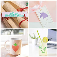 Paquete de hojas de vinilo adhesivas, 12.0 x 12.0 in, ultra mate, paquete de vinilo autoadhesivo permanente en 6 colores para Cricut y Cameo (con 1 papel de transferencia) - Arteztik
