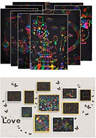 YOTINO - Juego de papel para pintar arcoíris, arcoíris, para actividades de papel rayado, grabado, arte para niños y adultos para decorar, arte y manualidades, idea de regalo para niños adultos - Arteztik
