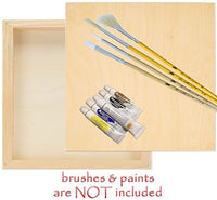 Daveliou Tablero de madera de madera de abedul 8x8-6-Pack de tableros para manualidades – Panel de madera acuñada utilizado por artistas para manualidades pintura y suministros de arte enzático - Arteztik
