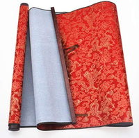 Ellkee - Papel de agua de tela mágica china reutilizable con 1 cepillo de bambú y 1 envoltorio para bolígrafos, juego de caligrafía china práctica para principiantes, escritura gruesa con desplazamiento (4 artículos) - Arteztik
