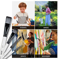 ARTIFY - Juego de 10 pinceles de pintura, incluye una funda de transporte perfecta para pintura acrílica, aceite, acuarela y gouache - Arteztik
