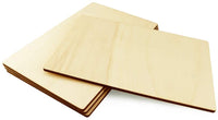 Twdrer 4 unidades de placas de madera rectangulares sin terminar, placas de madera para bricolaje en casa, manualidades, pintura, escritura, decoración de boda (10.5 x 7.0 x 0.2 in) - Arteztik
